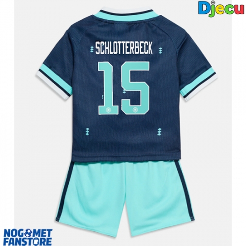 Njemačka Nico Schlotterbeck #15 Gostujuci Dres za djecu SP 2026 Kratak Rukav (+ Kratke hlače)